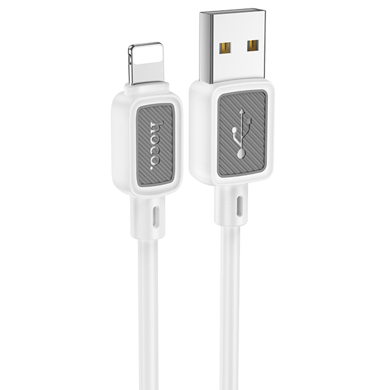 Дата кабель Hoco X108 Benefit USB to Lightning 2.4A (1m) (White)