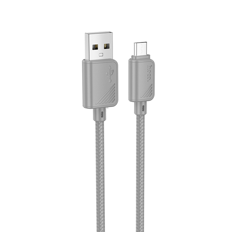 Дата кабель Hoco X113 Beneficio USB to MicroUSB (1m) (Gray)