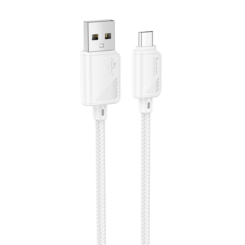 Дата кабель Hoco X113 Beneficio USB to MicroUSB (1m) (White)