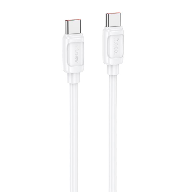 Дата кабель Hoco X115 Surpass Type-C to Type-C 240W (1m) (White)