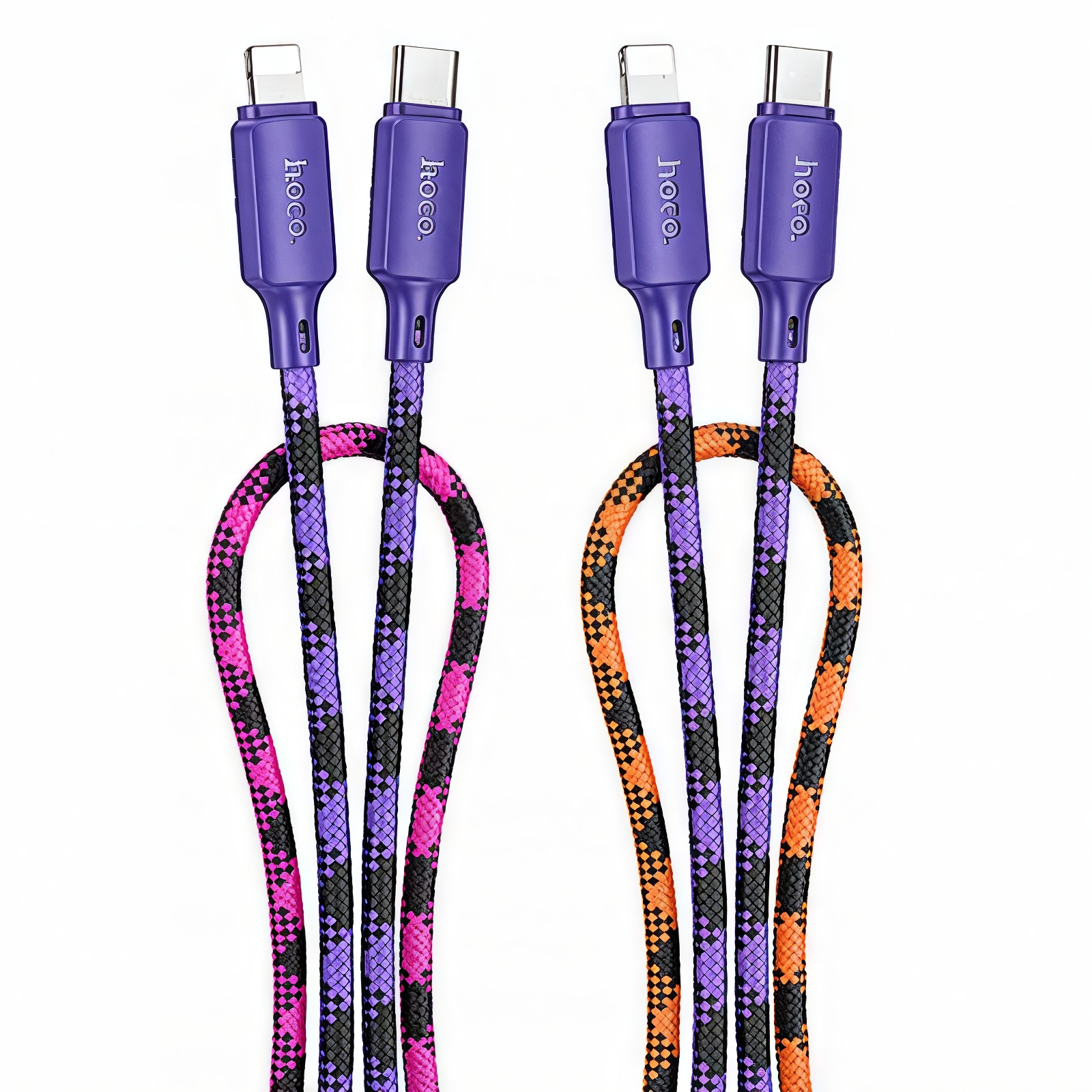 Дата кабель Hoco X116 Meridian Type-C to Lightning 27W (1m) (Gradient Purple Mix)