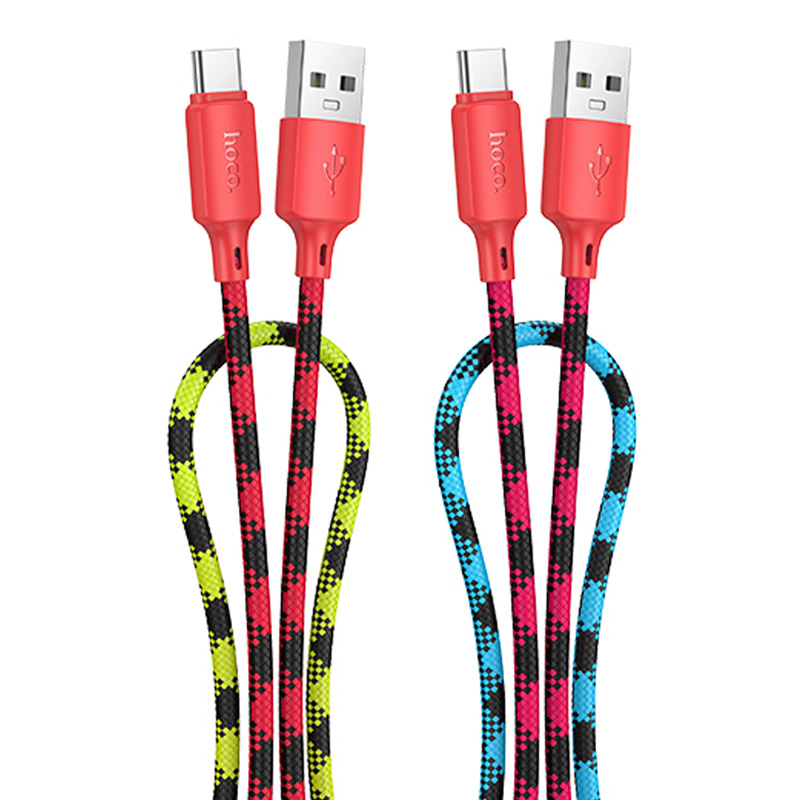 Дата кабель Hoco X116 Meridian USB to Type-C 3A (1m) (Gradient Red Mix)