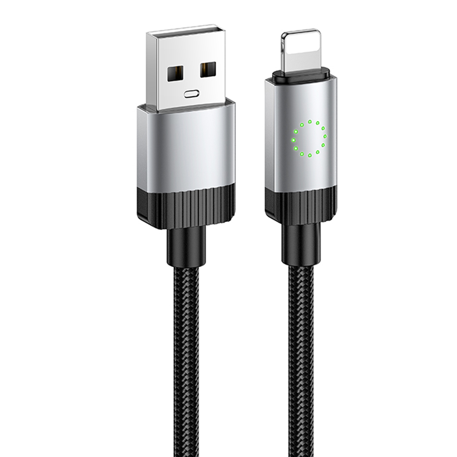 Дата кабель Hoco X117 Star USB to Lightning 2.4A (1m) (Black)