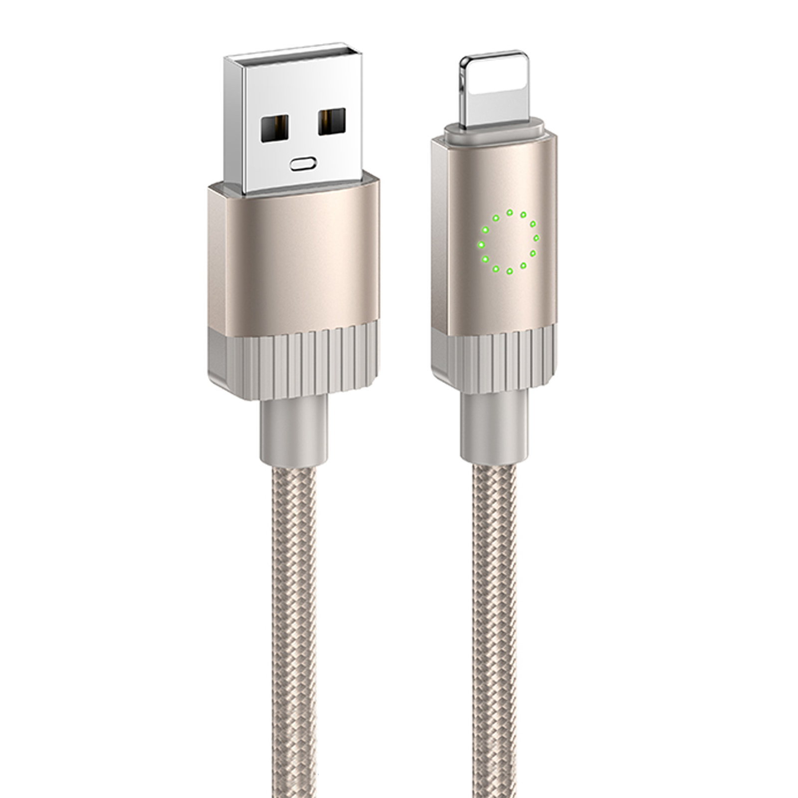 Дата кабель Hoco X117 Star USB to Lightning 2.4A (1m) (Gold)