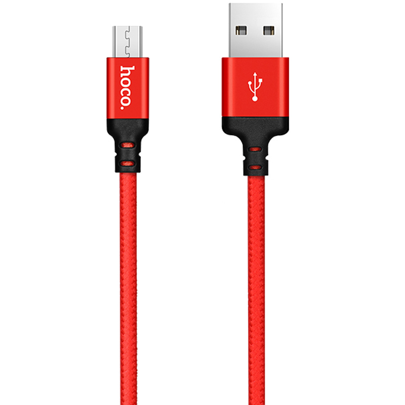 Дата кабель Hoco X14 Times Speed Micro USB Cable (1m) (Червоний)