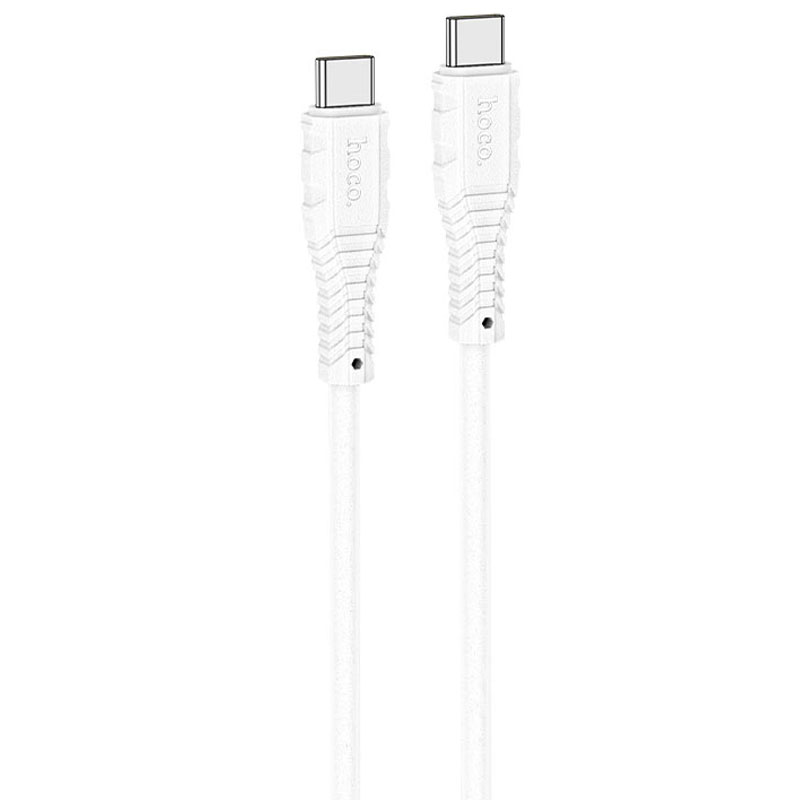 Дата кабель Hoco X67 "Nano" 60W Type-C to Type-C (1m) (White)