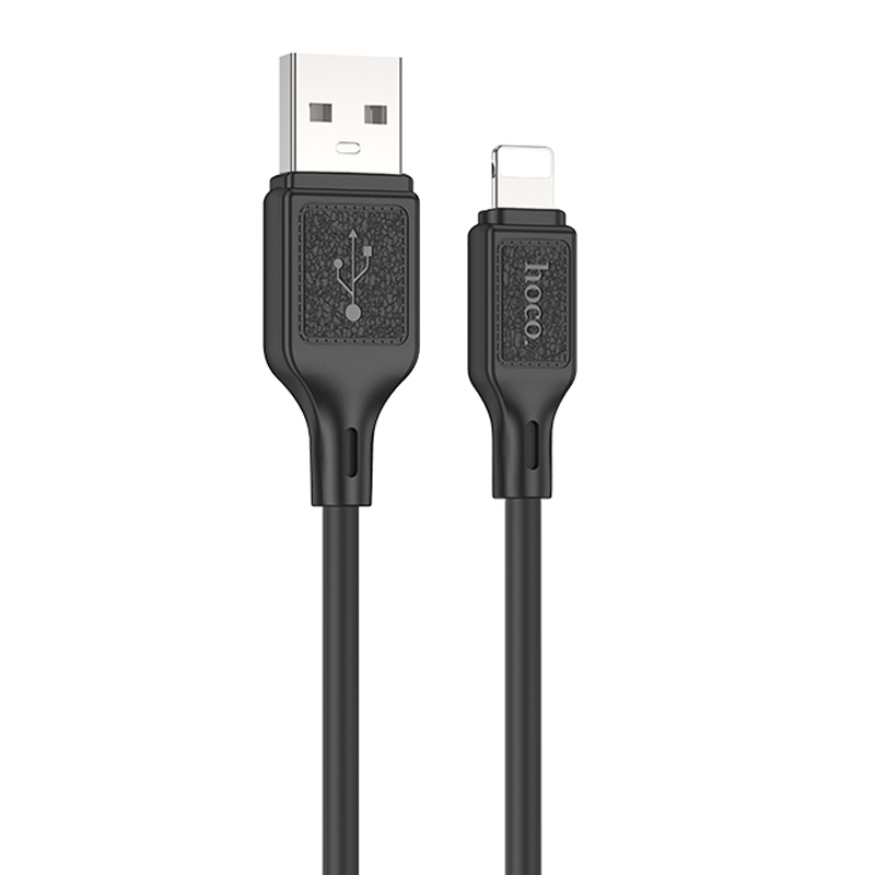 Дата кабель Hoco X90 Cool silicone USB to Lightning (1m) (Black)