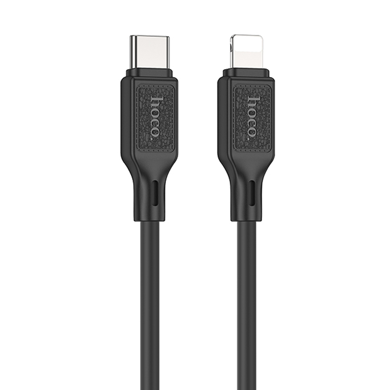 Дата кабель Hoco X90 Cool silicone Type-C to Lightning 20W (1m) (Black)