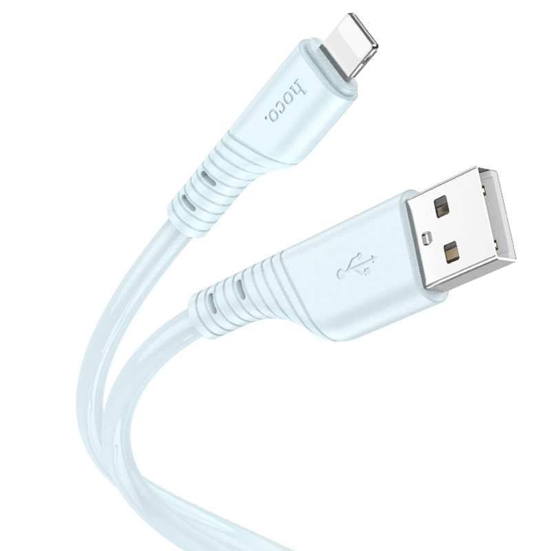 Дата кабель Hoco X97 Crystal color USB to Lightning (1m) (Light blue)
