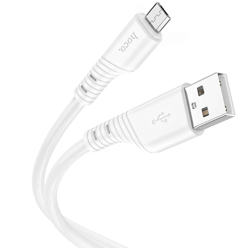 Дата кабель Hoco X97 Crystal color USB to MicroUSB (1m) (White)