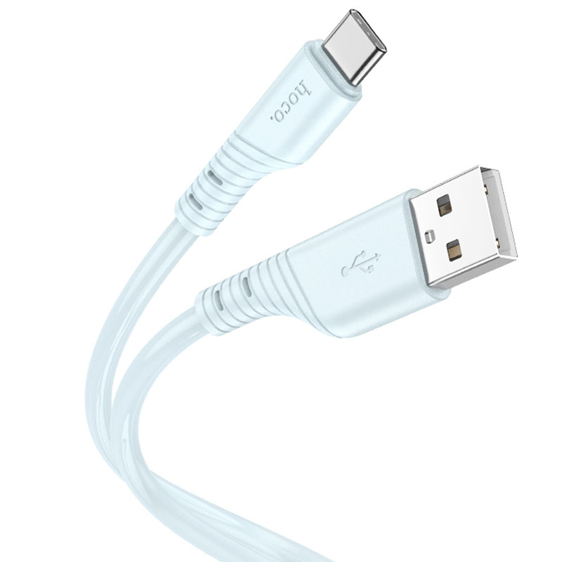 Дата кабель Hoco X97 Crystal color USB to Type-C (1m) (Light blue)