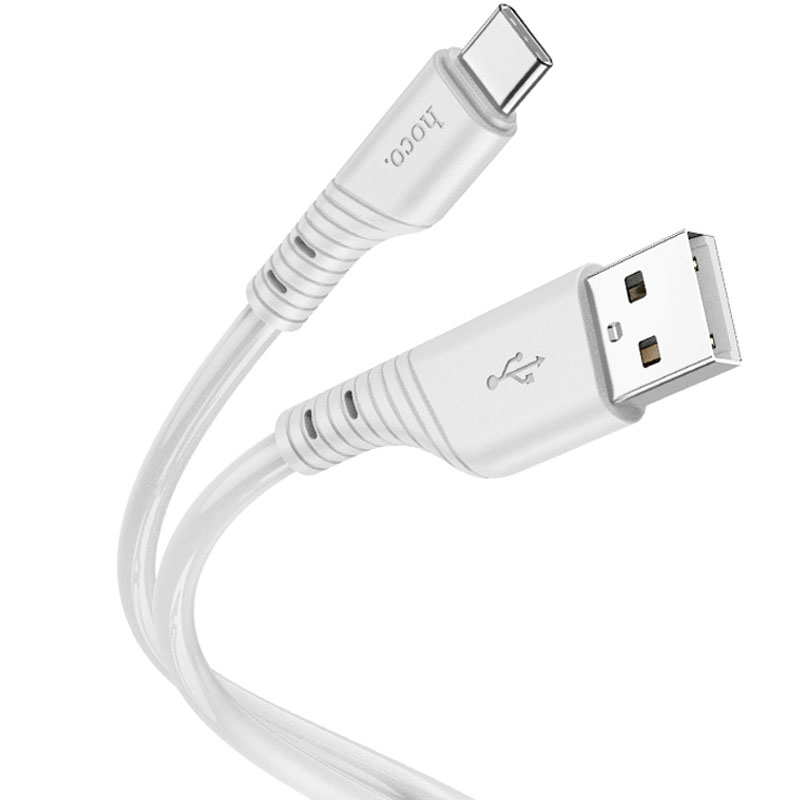Дата кабель Hoco X97 Crystal color USB to Type-C (1m) (Light gray)