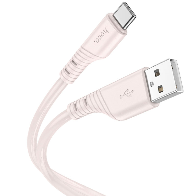 Дата кабель Hoco X97 Crystal color USB to Type-C (1m) (Light pink)