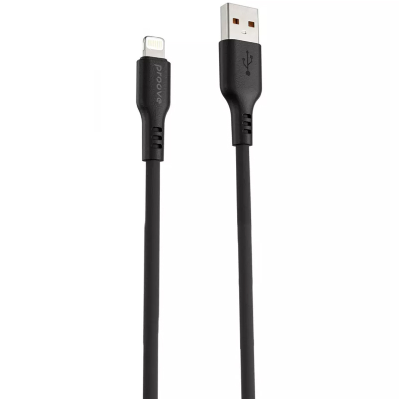Дата кабель Proove Rebirth USB to Lightning 2.4A (1m) (Black)