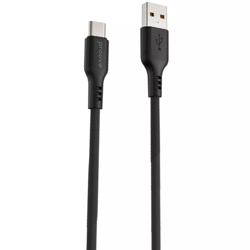 Дата кабель Proove Rebirth USB to Type-C 2.4A (1m) (Black)