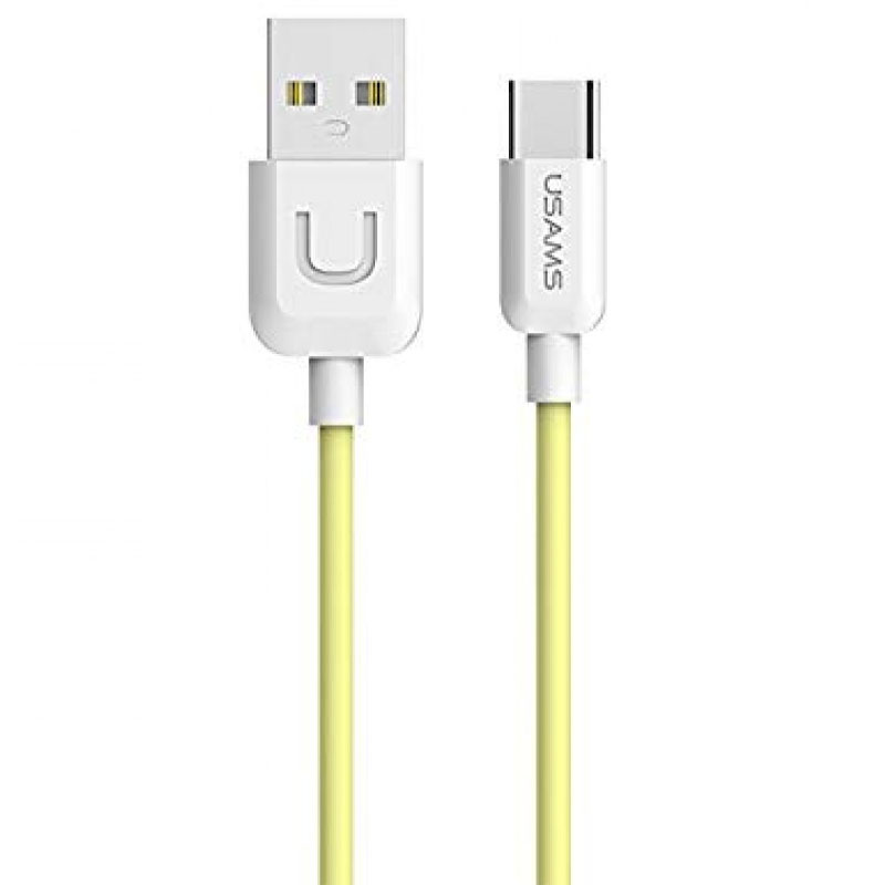 Дата кабель USAMS US-SJ099 USB to Type-C (1m) (Yellow)