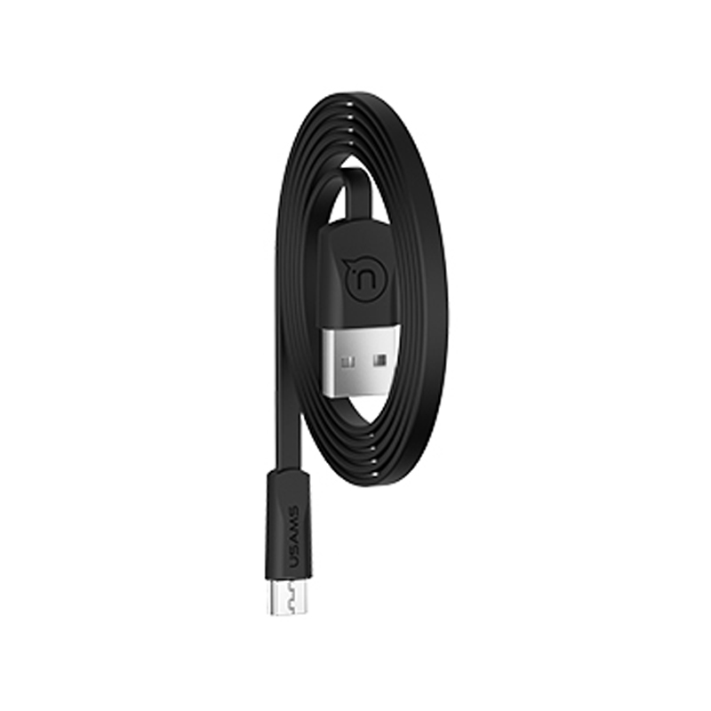 Дата кабель USAMS US-SJ201 USB to MicroUSB 2A (Чорний)