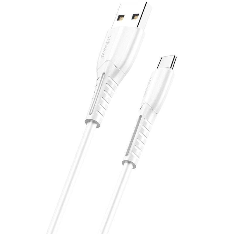 Дата кабель Usams US-SJ366 U35 USB to Type-C (1m) (White)
