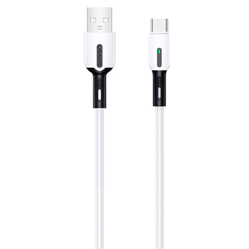 Дата кабель Usams US-SJ433 U51 Silicone USB to Type-C (1m) (Белый)