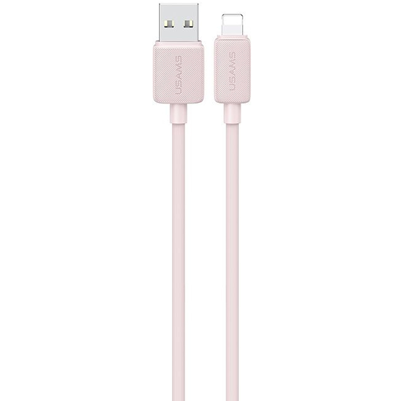 Дата кабель USAMS US-SJ689 USB to Lightning 2.4A KY Series (1m) (Pink)