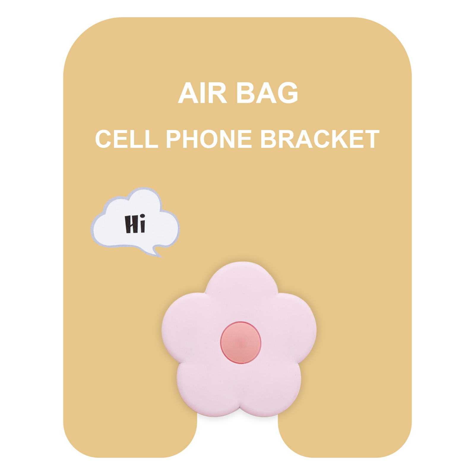 Держатель для телефона Popsocket Air Bag (Pink Flower)