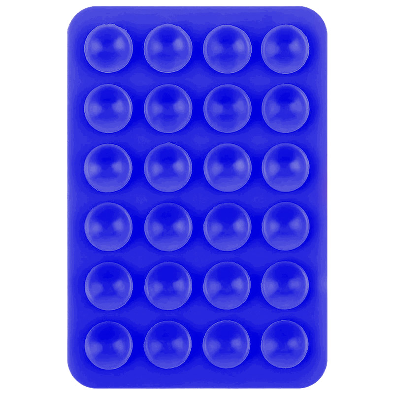Держатель-присоска для телефона Double Side Silicone 80*55мм (Blue)