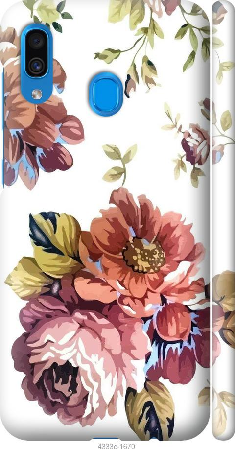 Чехол на Samsung Galaxy A20 2019 A205F Vintage flowers