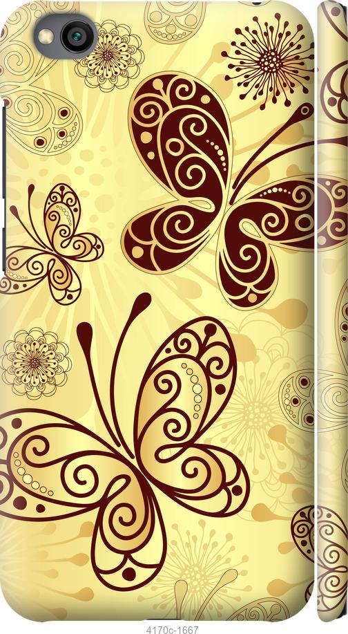 Чехол на Xiaomi Redmi Go Красивые бабочки