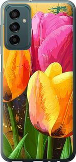 Чехол на Samsung Galaxy M23 M236B Нарисованные тюльпаны