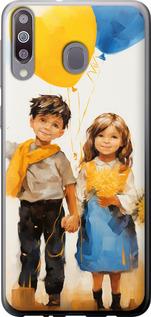 Чехол на Samsung Galaxy M30 Дети с шариками