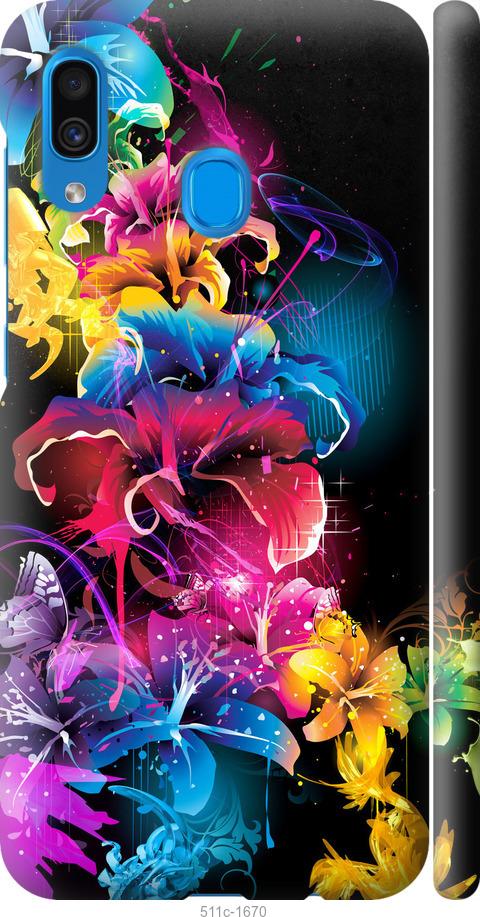 Чехол на Samsung Galaxy A20 2019 A205F Абстрактные цветы