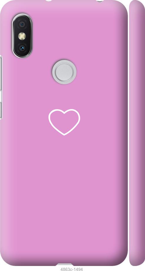 Чехол на Xiaomi Redmi S2 Сердце 2