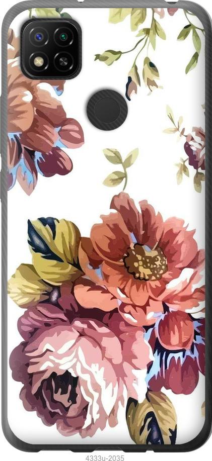 Чехол на Xiaomi Redmi 9C Vintage flowers