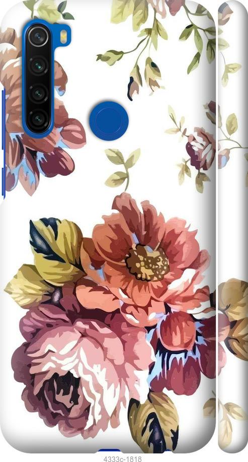 Чехол на Xiaomi Redmi Note 8T Vintage flowers