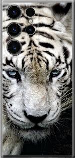 Чехол на Samsung Galaxy S24 Ultra Грустный белый тигр