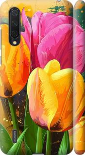 Чехол на Xiaomi Mi 9 Lite Нарисованные тюльпаны