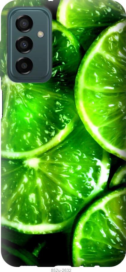 Чехол на Samsung Galaxy M23 M236B Зелёные дольки лимона