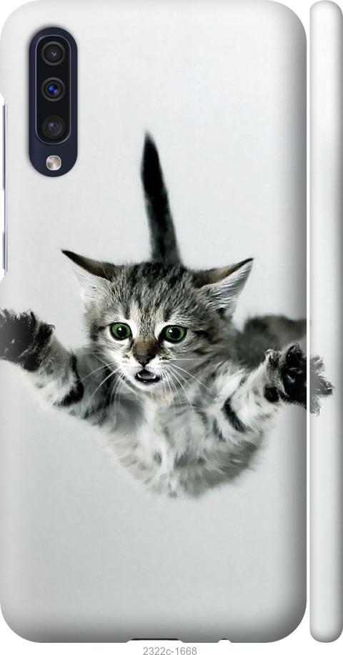 Чехол на Samsung Galaxy A50 2019 A505F Летящий котёнок