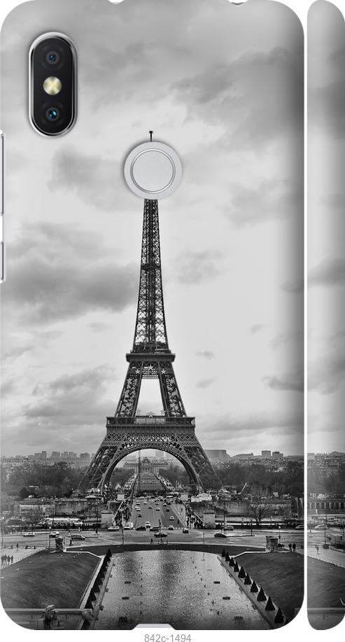 Чехол на Xiaomi Redmi S2 Чёрно-белая Эйфелева башня