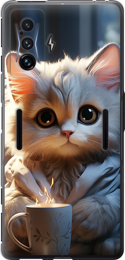 Чехол на Xiaomi Poco F4 GT White cat