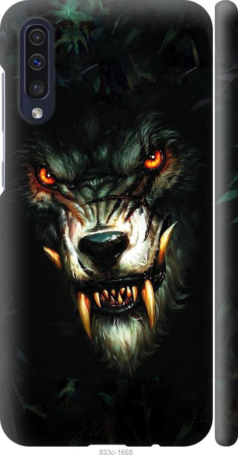 Чехол на Samsung Galaxy A50 2019 A505F Дьявольский волк