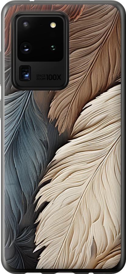 Чехол на Samsung Galaxy S20 Ultra Листья в стиле бохо