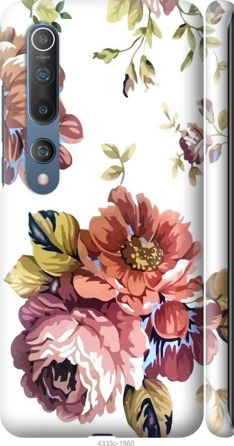 Чехол на Xiaomi Mi 10 Vintage flowers