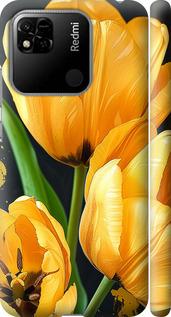 Чехол на Xiaomi Redmi 10A Желтые тюльпаны