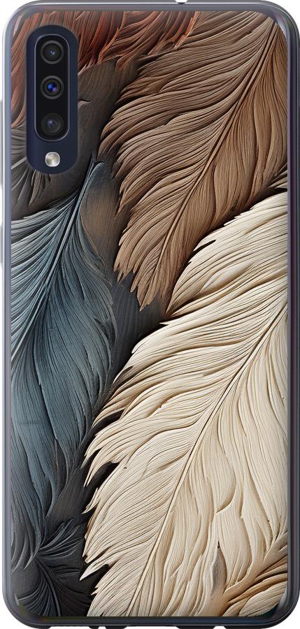 Чехол на Samsung Galaxy A50 2019 A505F Листья в стиле бохо