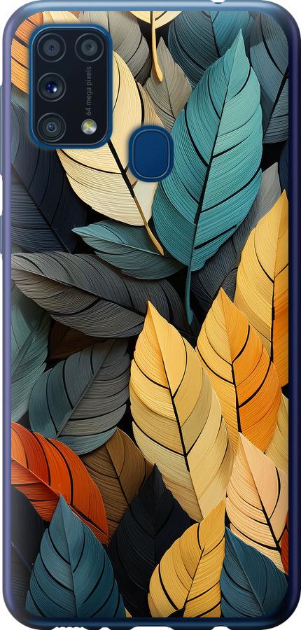 Чехол на Samsung Galaxy M31 M315F Кольорове листя
