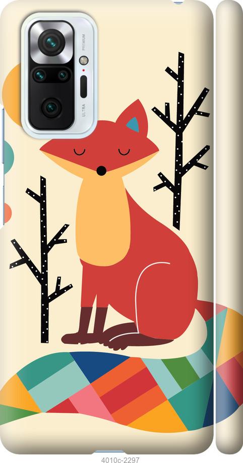 Чехол на Xiaomi Redmi Note 10 Pro Rainbow fox