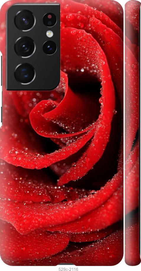 Чехол на Samsung Galaxy S21 Ultra (5G) Красная роза