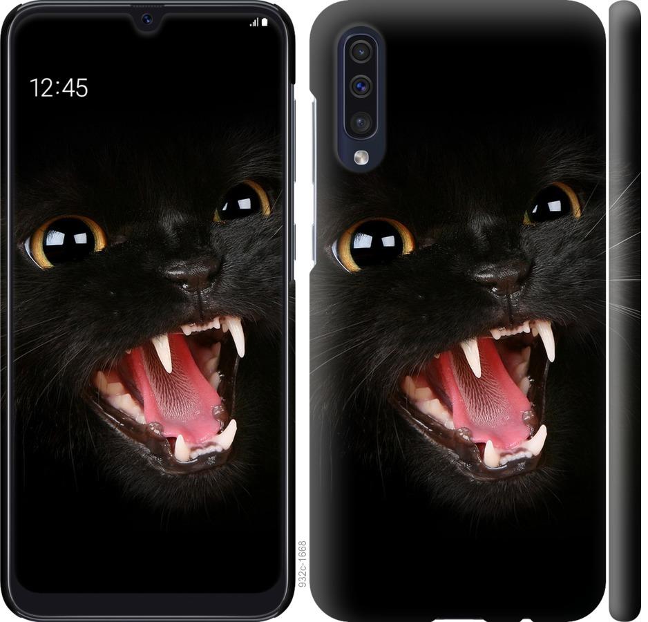 Чехол на Samsung Galaxy A50 2019 A505F Чёрная кошка