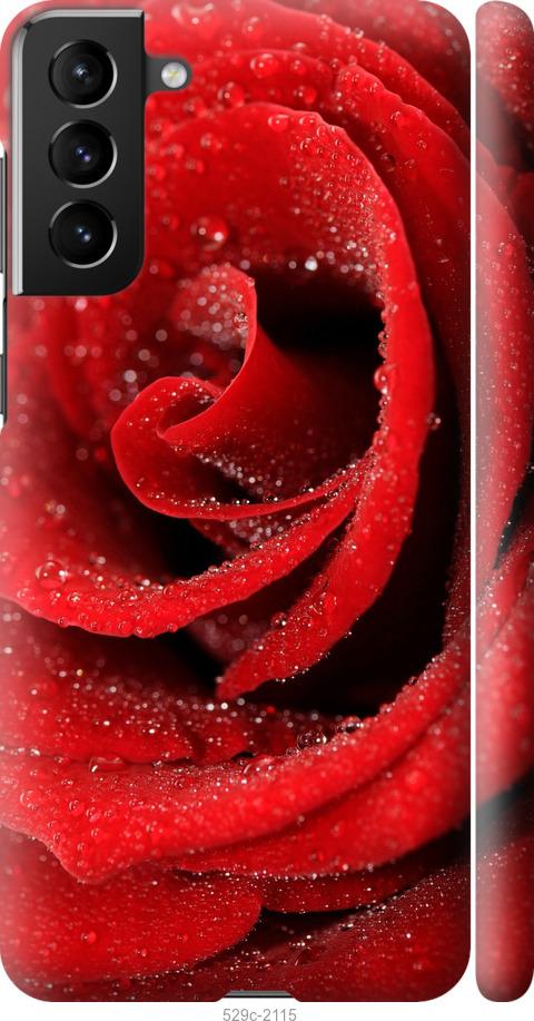 Чехол на Samsung Galaxy S21 Plus Красная роза